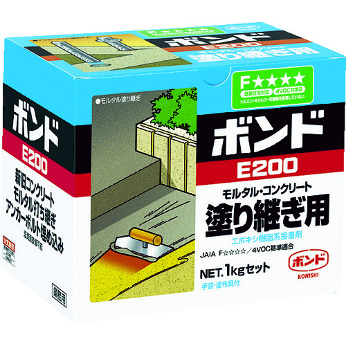 【TRUSCO】コニシ　ボンドＥ２００　１ｋｇセット（箱）　＃４５７１７